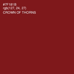 #7F181B - Crown of Thorns Color Image
